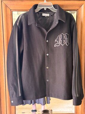 MAUVAIS the Lamarck Slim Cut Snap Front Jacket / college letterman style